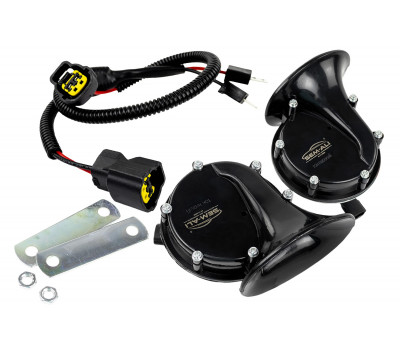 Рупорный воздушный звуковой сигнал SEM-ALI 133 c проводкой штатного подключения для  Мерседес, Ниссан 1 поколения