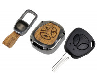 Штатный ключ замка зажигания Норма с алюминиевым чехлом (текстура коричневого дерева) для Гранта, Гранта FL до 2019 г. и с 2023 г., Калина, Калина 2, Приора, Датсун Штатный ключ замка зажигания Норма с алюминиевым чехлом (текстура коричневого дерева) для Гранта, Гранта FL до 2019 г. и с 2023 г., Калина, Калина 2, Приора, Датсун