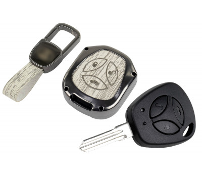 Штатный ключ замка зажигания Норма с алюминиевым чехлом (текстура серого дерева) для Гранта, Гранта FL до 2019 г. и с 2023 г., Калина, Калина 2, Приора, Датсун Штатный ключ замка зажигания Норма с алюминиевым чехлом (текстура серого дерева) для Гранта, Гранта FL до 2019 г. и с 2023 г., Калина, Калина 2, Приора, Датсун