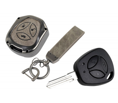 Штатный ключ замка зажигания Норма с алюминиевым чехлом (серый с текстурой кожи) для Гранта, Гранта FL до 2019 г. и с 2023 г., Калина, Калина 2, Приора, Датсун Штатный ключ замка зажигания Норма с алюминиевым чехлом (серый с текстурой кожи) для Гранта, Гранта FL до 2019 г. и с 2023 г., Калина, Калина 2, Приора, Датсун