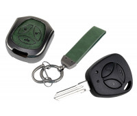 Штатный ключ замка зажигания Норма с алюминиевым чехлом (зеленый с текстурой кожи) для Гранта, Гранта FL до 2019 г. и с 2023 г., Калина, Калина 2, Приора, Датсун Штатный ключ замка зажигания Норма с алюминиевым чехлом (зеленый с текстурой кожи) для Гранта, Гранта FL до 2019 г. и с 2023 г., Калина, Калина 2, Приора, Датсун