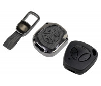 Пульт центрального замка Норма с чипом и алюминиевым чехлом (текстура черного дерева) для Гранта, Гранта FL до 2019 г. и с 2023 г., Калина, Калина 2, Приора, Датсун