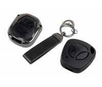 Пульт центрального замка Норма с чипом и алюминиевым чехлом (черный с текстурой кожи) для Гранта, Гранта FL до 2019 г. и с 2023 г., Калина, Калина 2, Приора, Датсун