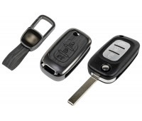 Выкидной ключ замка зажигания без чипа с алюминиевым чехлом (текстура черного дерева) для Веста, Иксрей, Ларгус FL