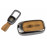 Выкидной ключ замка зажигания с чипом с алюминиевым чехлом (текстура коричневого дерева) для Веста, Иксрей, Ларгус FL