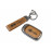 Выкидной ключ замка зажигания с чипом с алюминиевым чехлом (коричневый с текстурой кожи) для Веста, Иксрей, Ларгус FL