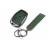 Корпус ключа зажигания с жалом (без чипа) с алюминиевым чехлом (зеленый с текстурой кожи) для Ларгус