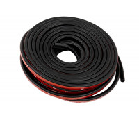 Универсальный 5-камерный уплотнитель дверей, капота, багажника Деталиус длиной 11 метров для Лада и иномарок