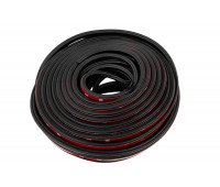 Универсальный 5-камерный уплотнитель дверей, капота, багажника Деталиус длиной 21 метр для Лада и иномарок