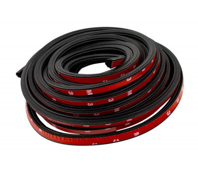 Универсальный 6-камерный уплотнитель дверей, капота, багажника Деталиус длиной 11 метров для Лада и иномарок