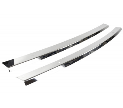 Накладки переднего и заднего бамперов (сабли) из нержавеющей стали для ВАЗ 2107