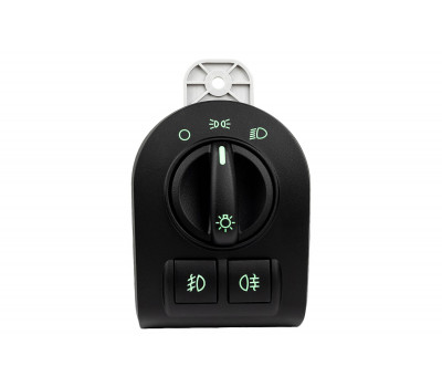 Модуль управления светотехникой (МУС) ВИЭ с зеленой подсветкой под ПТФ для Гранта, Калина 2, Датсун в комплектации Люкс