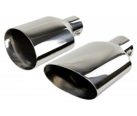 Овальные насадки глушителя Sal-Man HJ-705 D122х79мм (2шт) из нержавеющей стали Овальные насадки глушителя Sal-Man HJ-705 D122х79мм (2шт) из нержавеющей стали