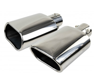 Овальные насадки глушителя Sal-Man HJ-704 D138х74мм (2шт) из нержавеющей стали Овальные насадки глушителя Sal-Man HJ-704 D138х74мм (2шт) из нержавеющей стали