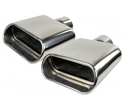 Овальные насадки глушителя из нержавеющей стали Sal-Man HJ-1009 D158х65мм (2шт) со скосом