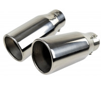 Круглые насадки глушителя Sal-Man HJ-669 D101мм (2шт) из нержавеющей стали Круглые насадки глушителя Sal-Man HJ-669 D101мм (2шт) из нержавеющей стали