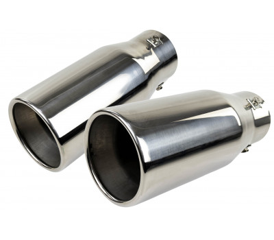 Круглые насадки глушителя Sal-Man HJ-669 D101мм (2шт) из нержавеющей стали Круглые насадки глушителя Sal-Man HJ-669 D101мм (2шт) из нержавеющей стали