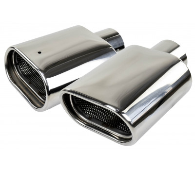 Овальные насадки глушителя Sal-Man HJ-US0061A D122х69мм (2шт) из нержавеющей стали