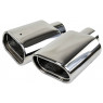 Овальные насадки глушителя Sal-Man HJ-US0061A D122х69мм (2шт) из нержавеющей стали