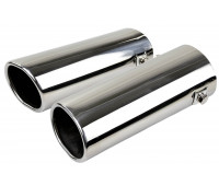 Овальные насадки глушителя Sal-Man HJ-6005.2 D65х55мм (2шт) из нержавеющей стали Овальные насадки глушителя Sal-Man HJ-6005.2 D65х55мм (2шт) из нержавеющей стали