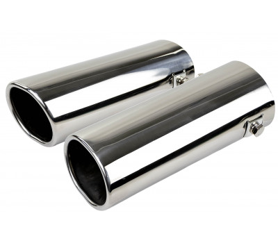 Овальные насадки глушителя Sal-Man HJ-6005.2 D65х55мм (2шт) из нержавеющей стали