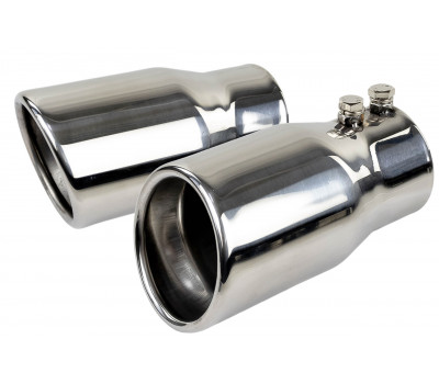 Круглые насадки глушителя Sal-Man HJ-414 Small D63мм (2шт) из нержавеющей стали Круглые насадки глушителя Sal-Man HJ-414 Small D63мм (2шт) из нержавеющей стали