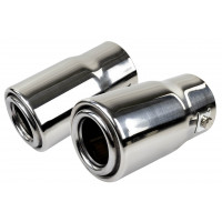 Круглые насадки глушителя Sal-Man HJ-429 D63мм (2шт) из нержавеющей стали Круглые насадки глушителя Sal-Man HJ-429 D63мм (2шт) из нержавеющей стали