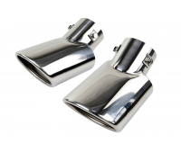 Овальные насадки глушителя Sal-Man HJ-423 Big D80мм (2шт) из нержавеющей стали