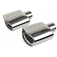 Овальные насадки глушителя Sal-Man HJ-H0088 D145х78мм (2шт) из нержавеющей стали Овальные насадки глушителя Sal-Man HJ-H0088 D145х78мм (2шт) из нержавеющей стали