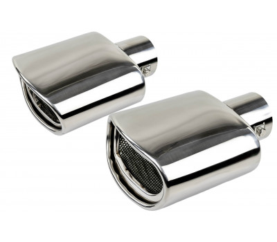 Овальные насадки глушителя Sal-Man HJ-H0088 D145х78мм (2шт) из нержавеющей стали