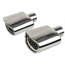 Овальные насадки глушителя Sal-Man HJ-H0088 D145х78мм (2шт) из нержавеющей стали