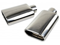Овальные насадки глушителя Sal-Man HJ-US0061 D122х69мм (2шт) из нержавеющей стали Овальные насадки глушителя Sal-Man HJ-US0061 D122х69мм (2шт) из нержавеющей стали
