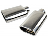 Овальные насадки глушителя Sal-Man HJ-US0061 D122х69мм (2шт) из нержавеющей стали