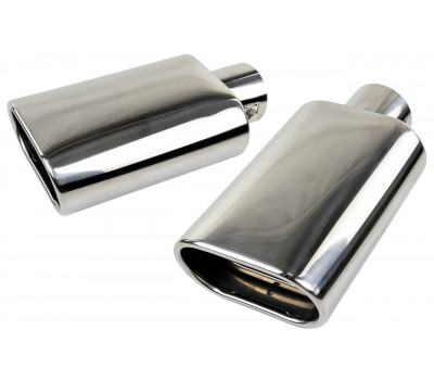 Овальные насадки глушителя Sal-Man HJ-US0061 D122х69мм (2шт) из нержавеющей стали