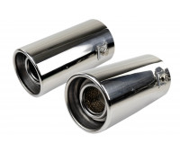 Круглые насадки глушителя Sal-Man HJ-6051 D63мм (2шт) из нержавеющей стали