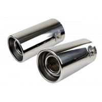 Круглые насадки глушителя Sal-Man HJ-6051 D63мм (2шт) из нержавеющей стали Круглые насадки глушителя Sal-Man HJ-6051 D63мм (2шт) из нержавеющей стали