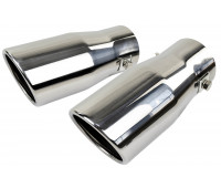 Круглые насадки глушителя Sal-Man HJ-611 D75мм (2шт) из нержавеющей стали