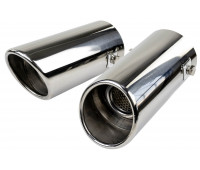 Круглые насадки глушителя Sal-Man HJ-6021 D63мм (2шт) из нержавеющей стали