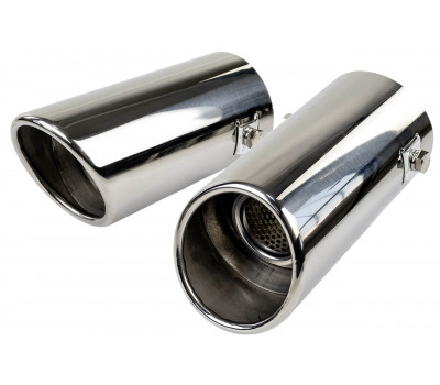 Круглые насадки глушителя Sal-Man HJ-6021 D63мм (2шт) из нержавеющей стали