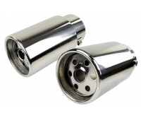 Круглые насадки глушителя Sal-Man HJ-601 D76мм (2шт) из нержавеющей стали