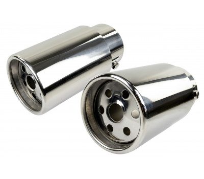 Круглые насадки глушителя Sal-Man HJ-601 D76мм (2шт) из нержавеющей стали