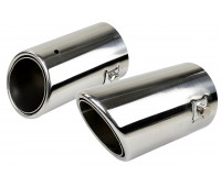 Круглые насадки глушителя из нержавеющей стали Sal-Man HJ-6023 D65мм (2шт) со скосом