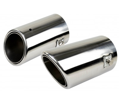 Круглые насадки глушителя из нержавеющей стали Sal-Man HJ-6023 D65мм (2шт) со скосом