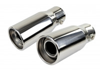 Круглые насадки глушителя Sal-Man HJ-6024 D61мм (2шт) из нержавеющей стали Круглые насадки глушителя Sal-Man HJ-6024 D61мм (2шт) из нержавеющей стали