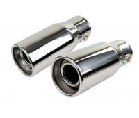 Круглые насадки глушителя Sal-Man HJ-6024 D61мм (2шт) из нержавеющей стали