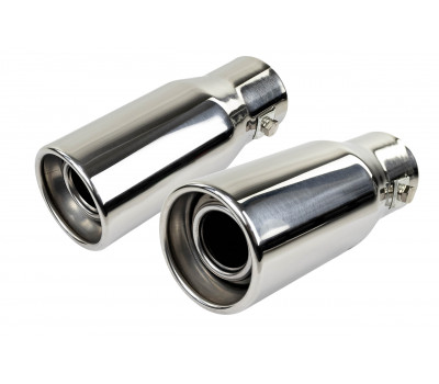 Круглые насадки глушителя Sal-Man HJ-6024 D61мм (2шт) из нержавеющей стали