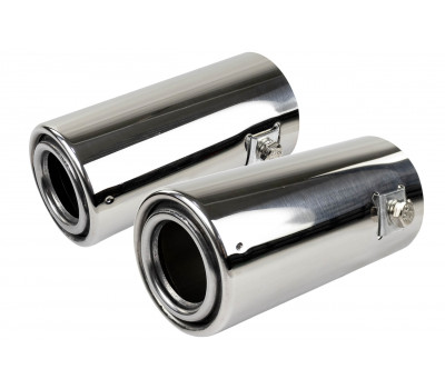 Круглые насадки глушителя Sal-Man Small D51мм (2шт) из нержавеющей стали