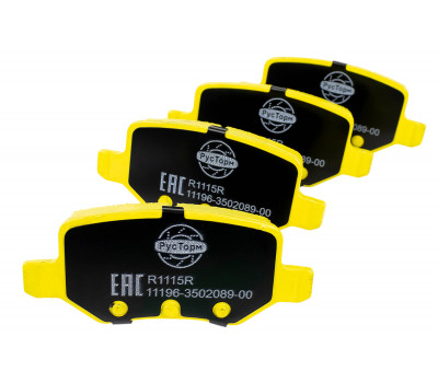 Задние тормозные колодки РусТорм под дисковые тормоза для Веста, Веста NG, Гранта Спорт, Иксрей, Калина Спорт, Калина 2 Спорт