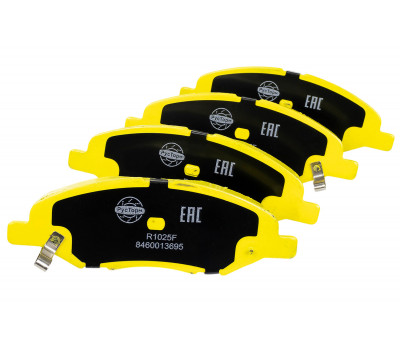 Тормозные передние колодки РусТорм под китайские суппорта для Веста NG, Ларгус FL с 2023 года, Искра, Нива Тревел с 2026 года