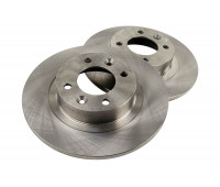 Невентилируемые задние тормозные диски РусТорм R15 без насечек и перфорации для Веста Кросс, Иксрей Кросс